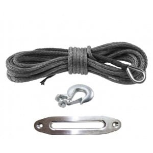 LINA SYNTETYCZNA DYNEEMA 10MM 30M ŚLIZG ALUMINIOWY HAK